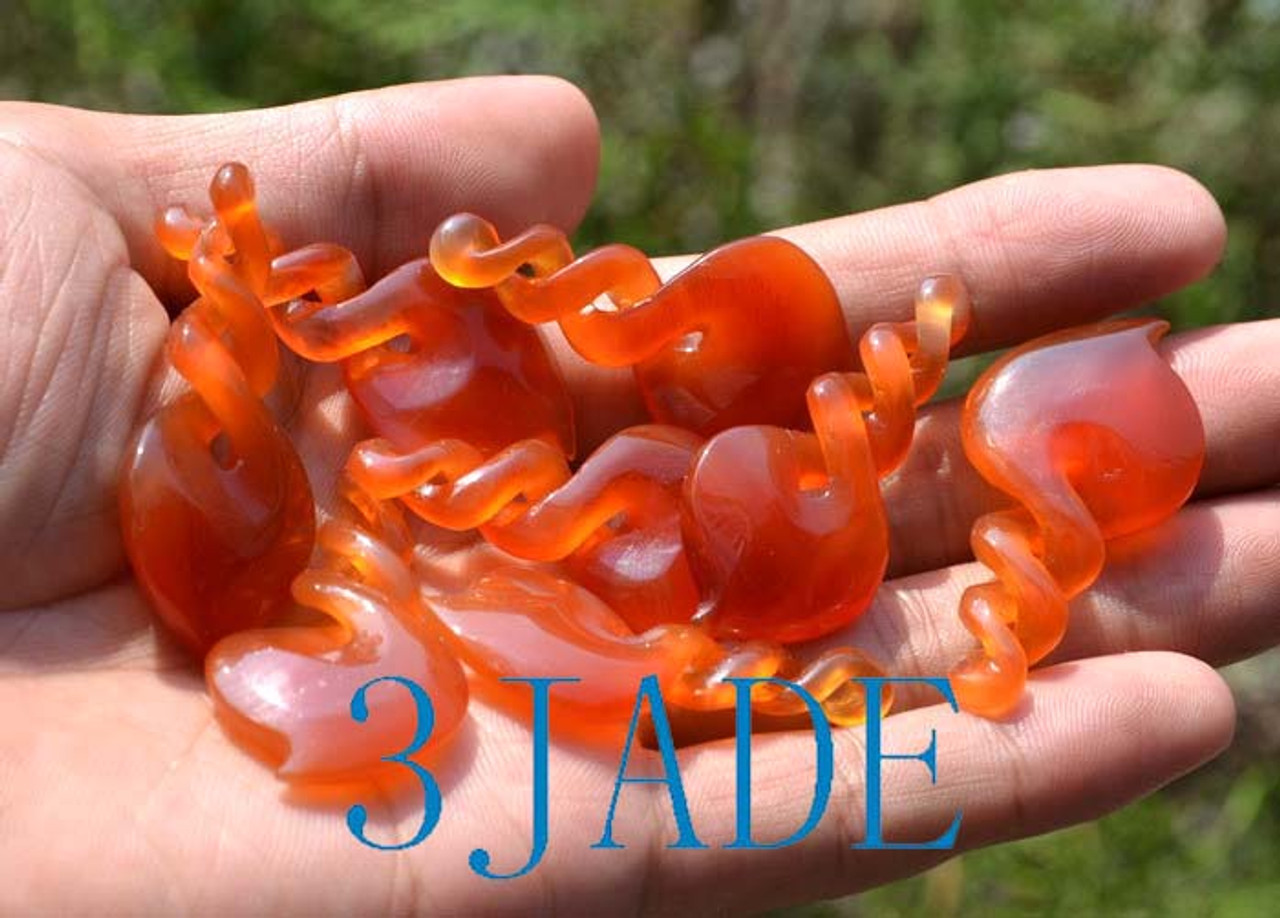 red jade pendant