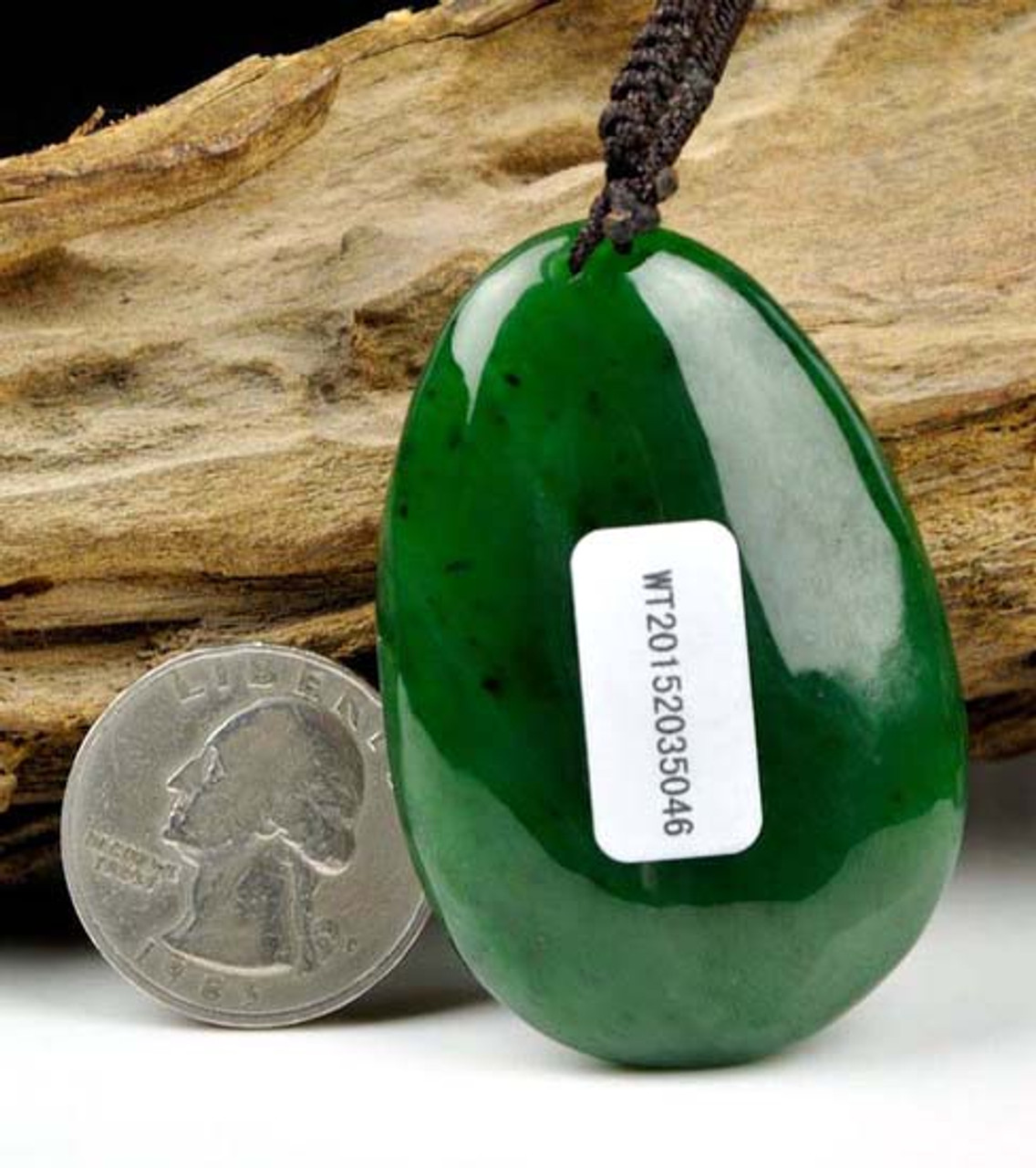 Natural Green Nephrite Jade Koi Fish Pendant Necklace Amulet