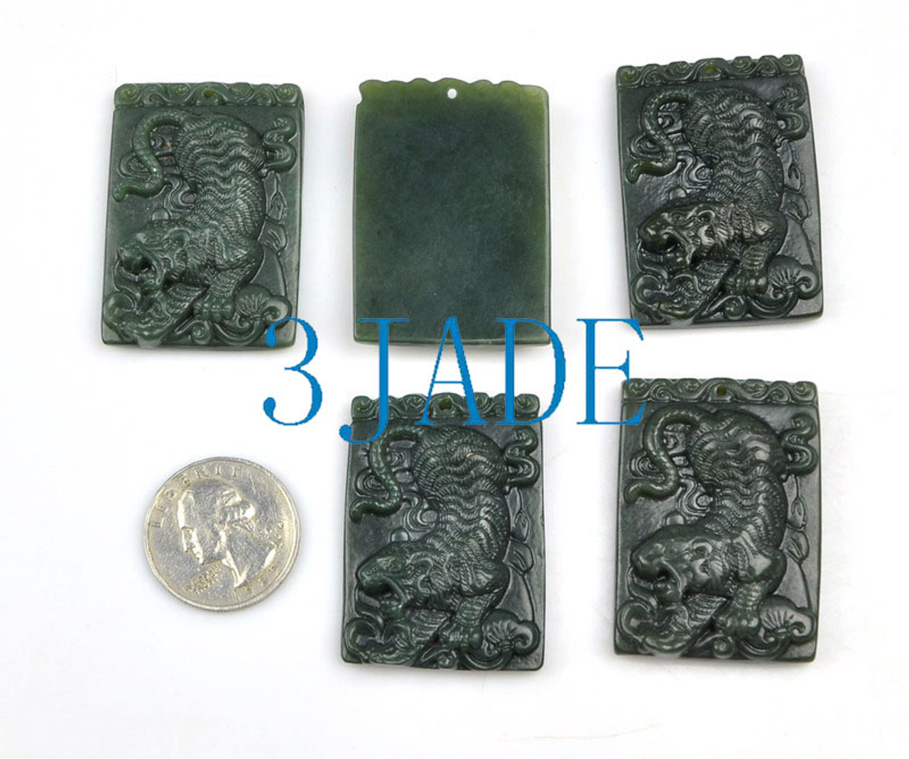 nephrite jade tiger necklace