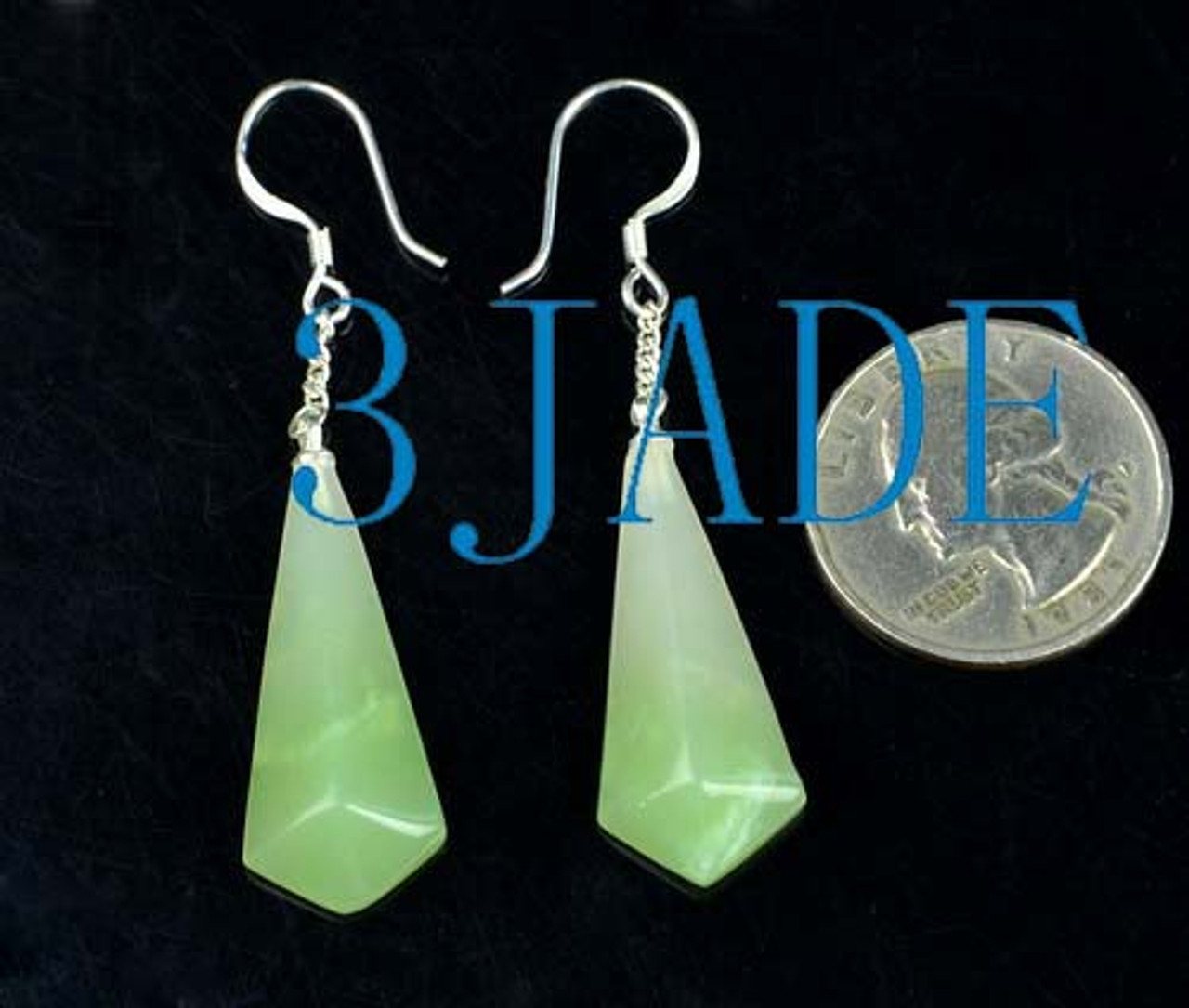 green jade earrings