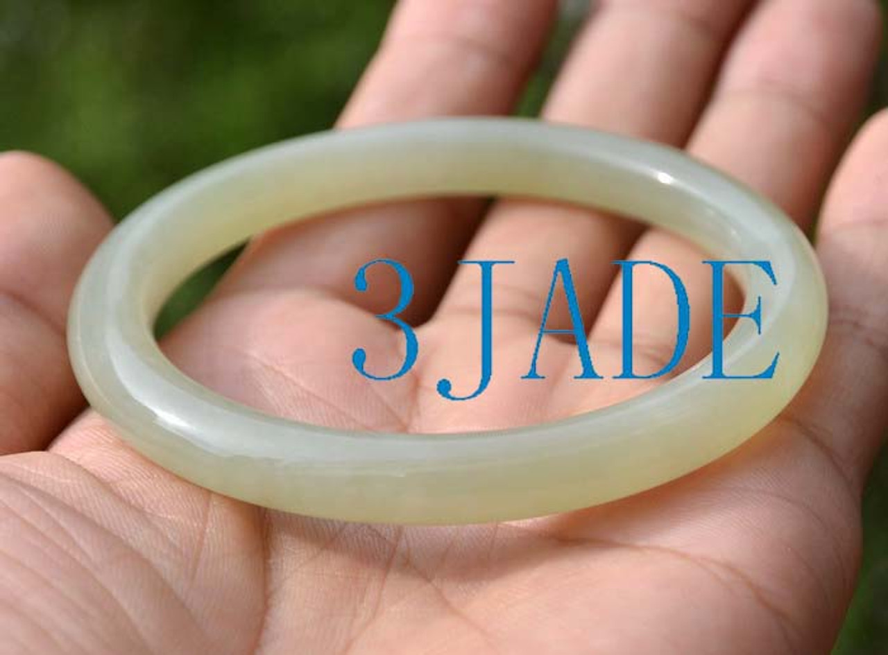 60.5mm Hetian jade bangle