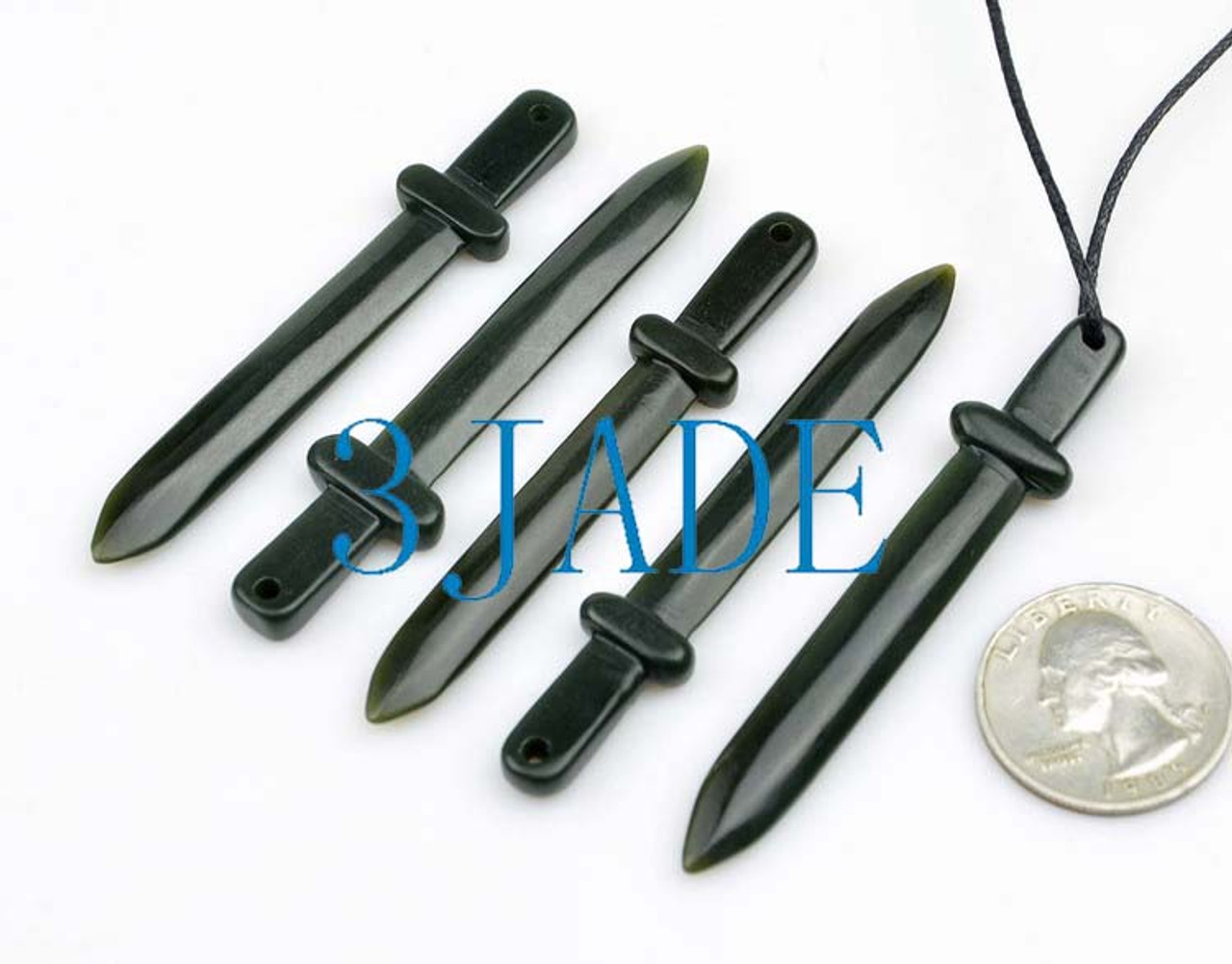 jade sword necklace