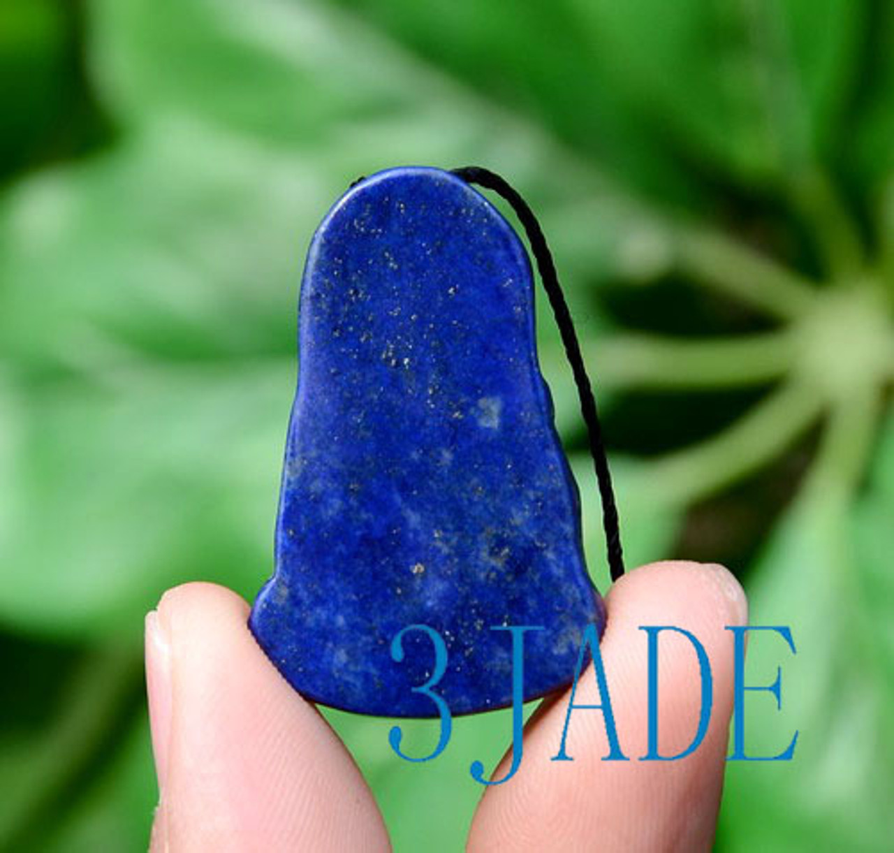Natural Lapis Lazuli Cute Buddha Amulet Pendant Necklace 咪咪佛