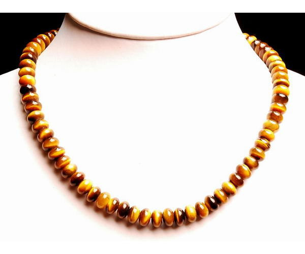 tiger's eye beads necklace