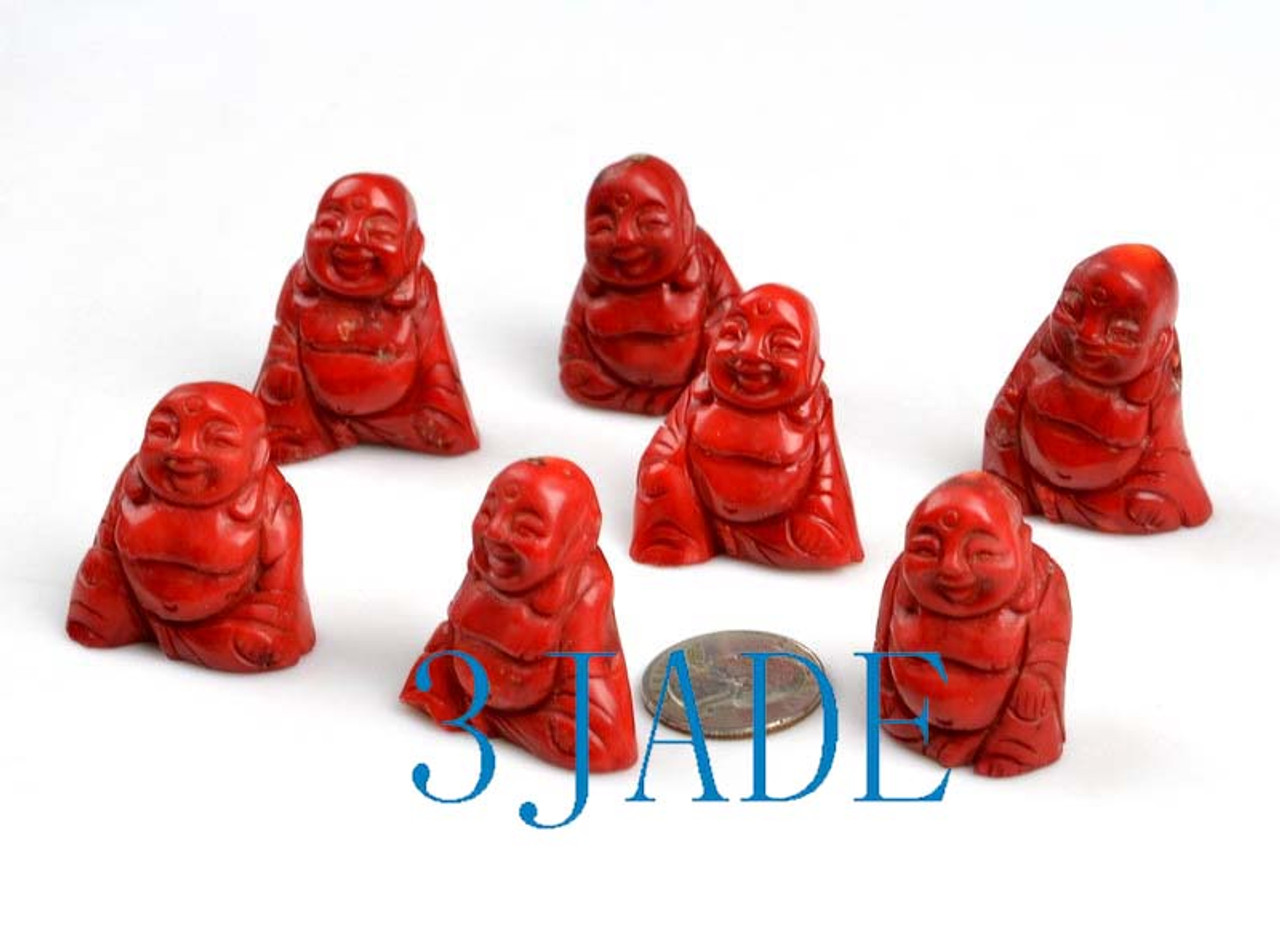 red coral Buddha