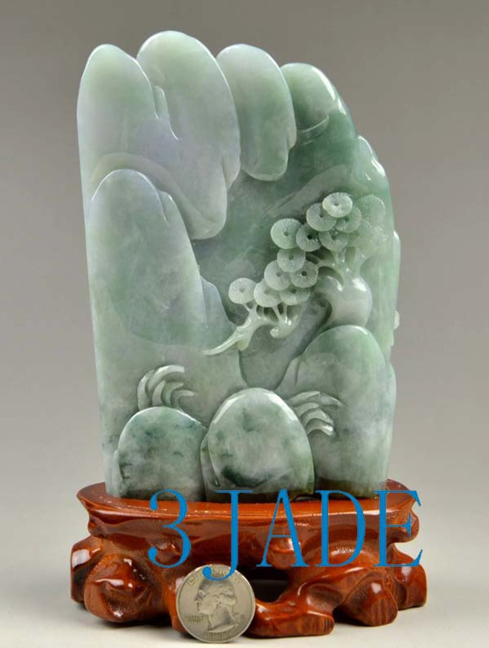 Chinese jade statue