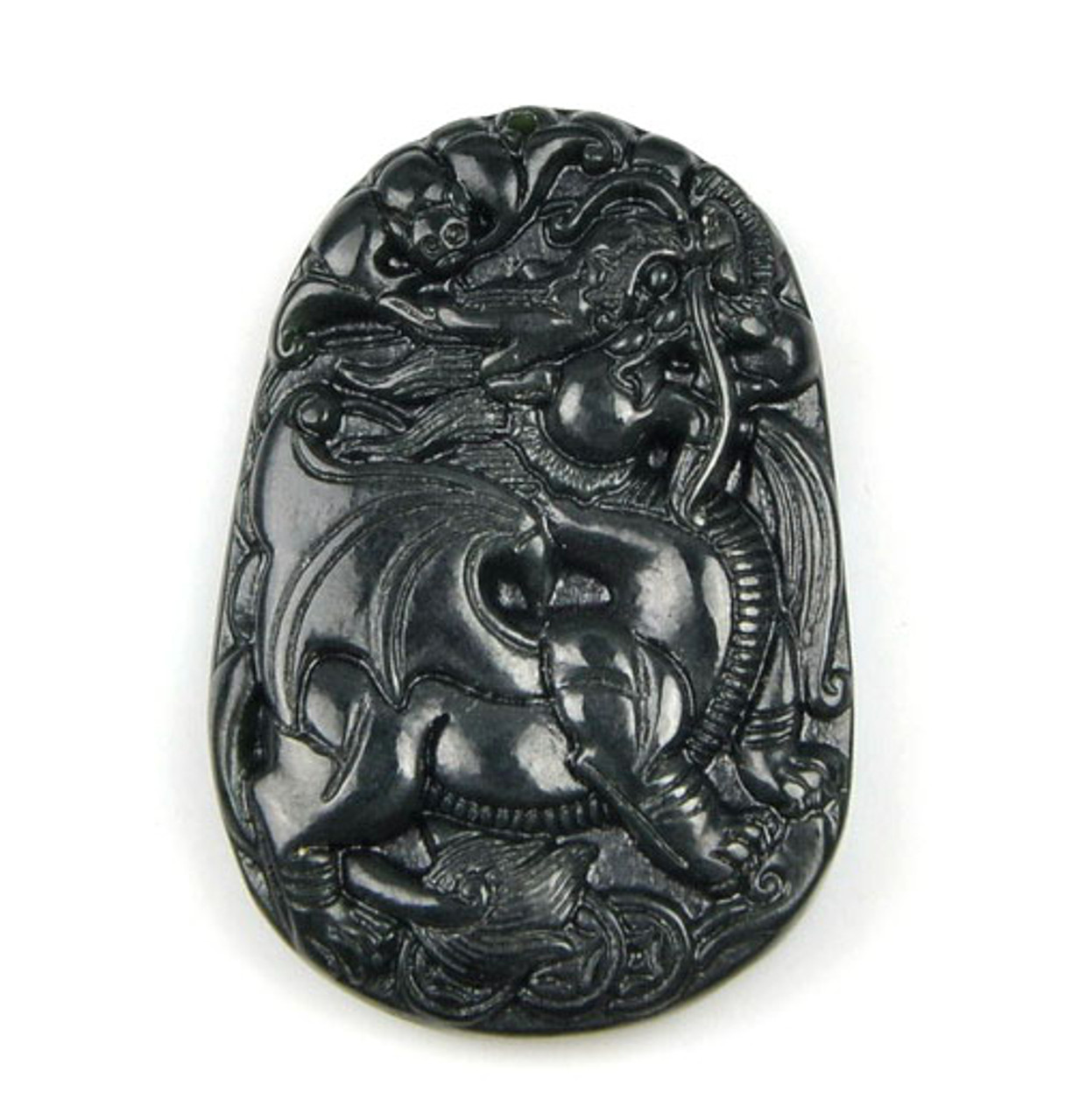 black jade Qilin Charm