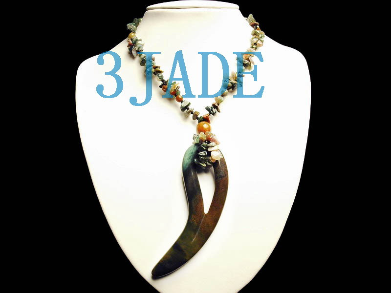 Moss Agate Beads Necklace
