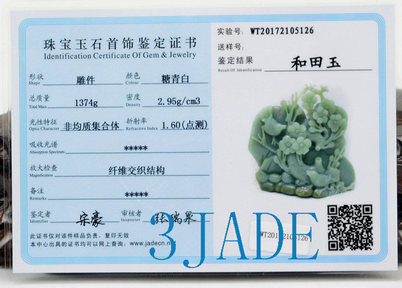 certificated jade