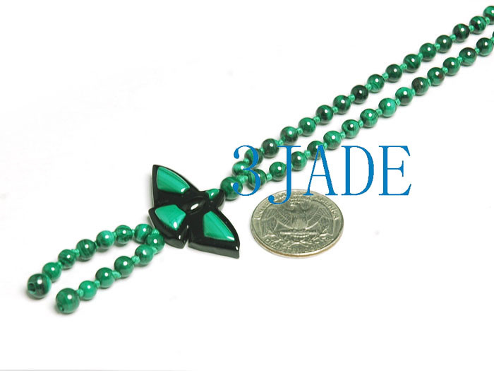 natural malachite necklace
