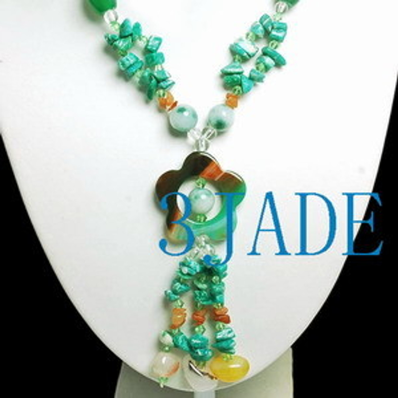 Jadeite beads necklace