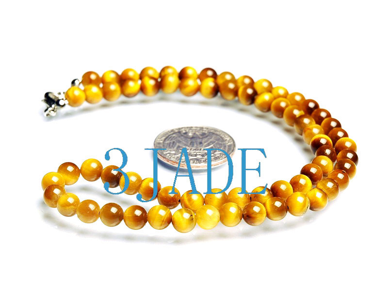 Tiger's eye beads necklace