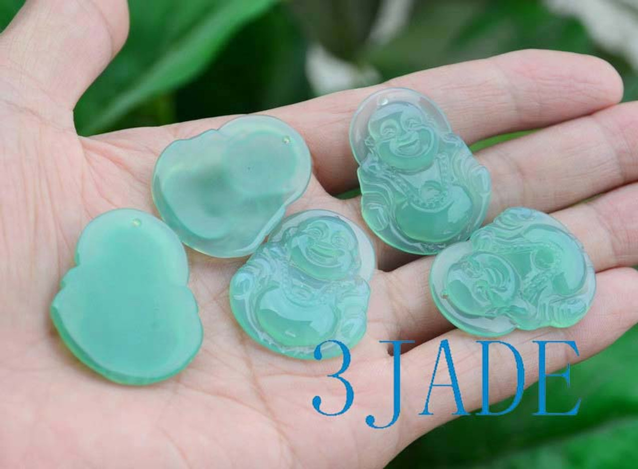Green Agate Buddha Pendant