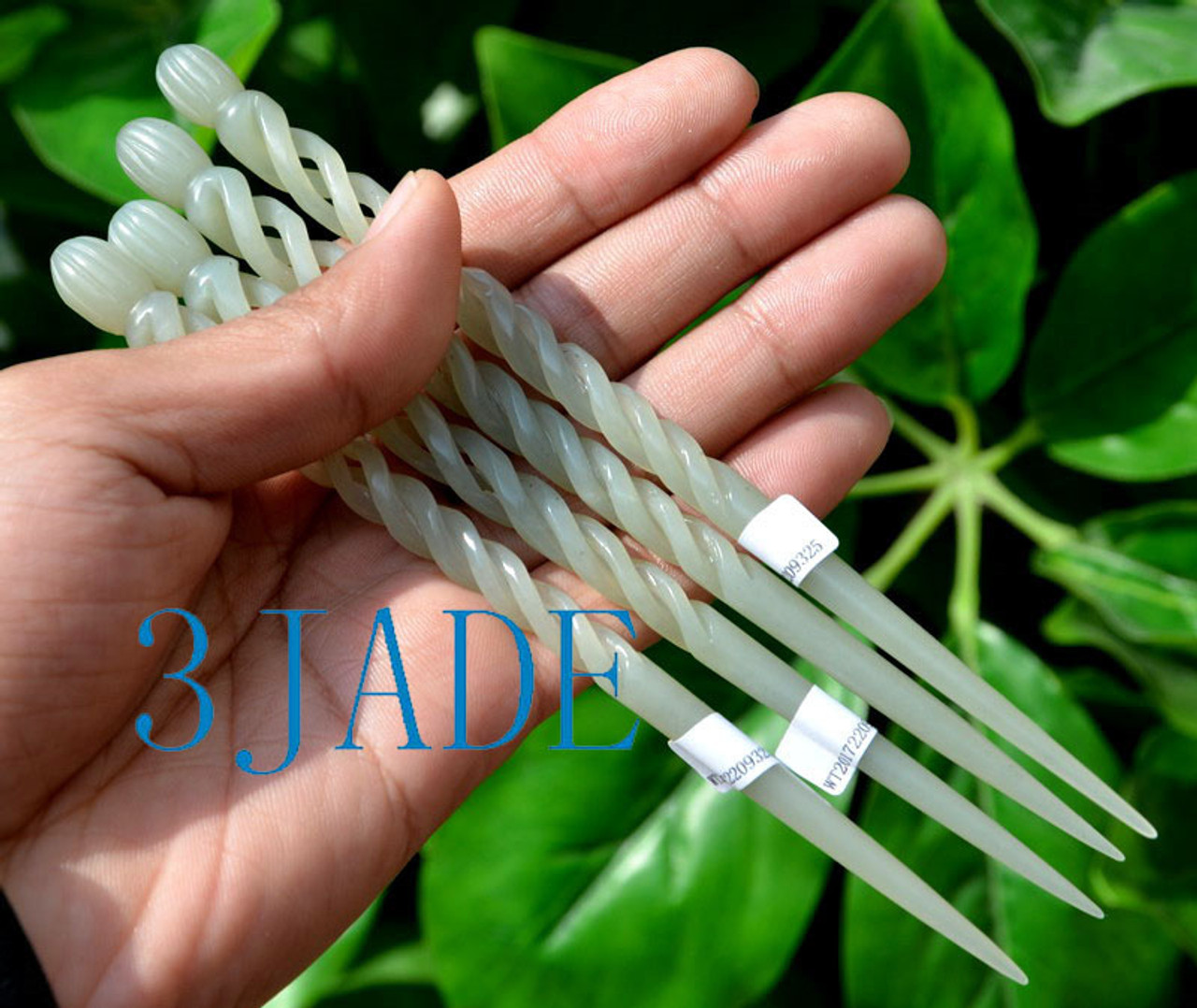 jade twisted hairpin