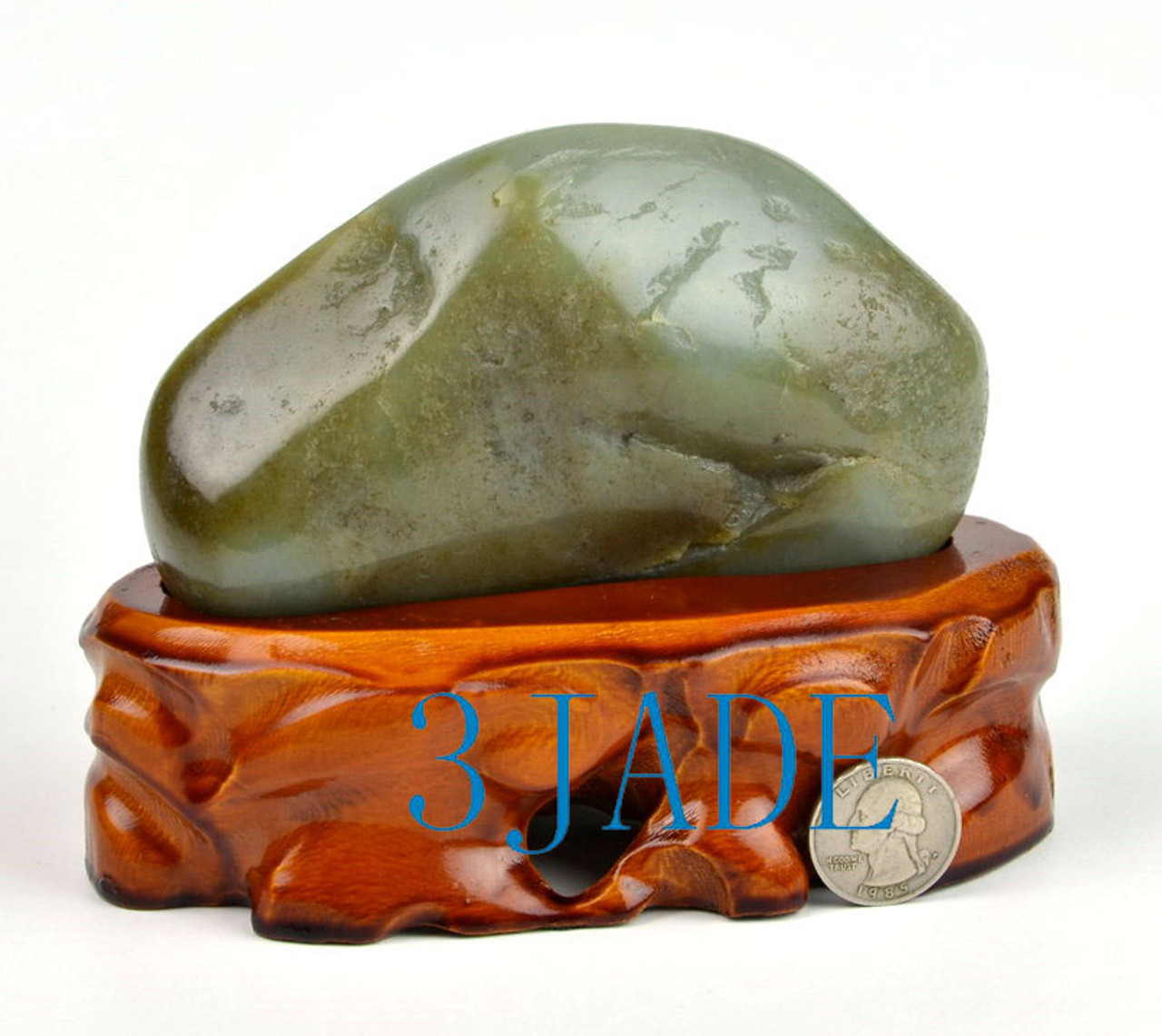 Natural Hetian Nephrite Jade Traditional Chinese Scenery Statue