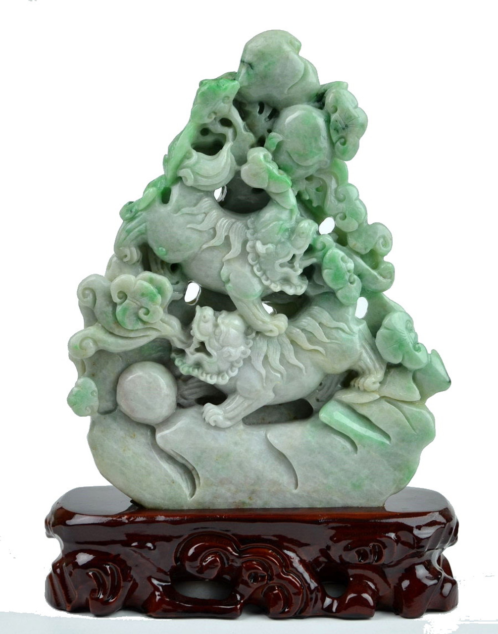 Green Jade Foo Dogs