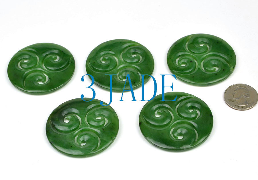 greenstone triple spiral penant