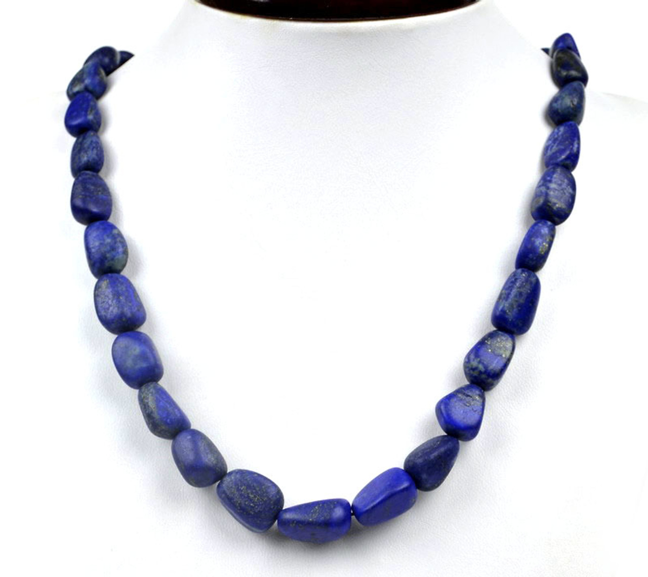 Natural Lapis Lazuli Necklace, 6 Mm Blue Bead Necklace, Semi Precious Stone  Necklace, Real Stone Necklace,statement Necklace, Gemstone - Etsy