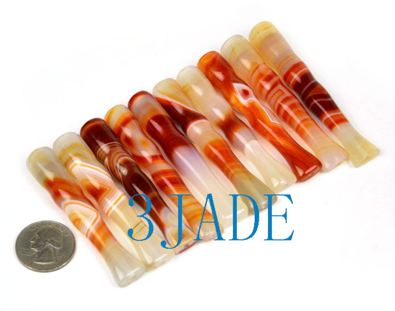 Banded Red Agate Cigarette Holder