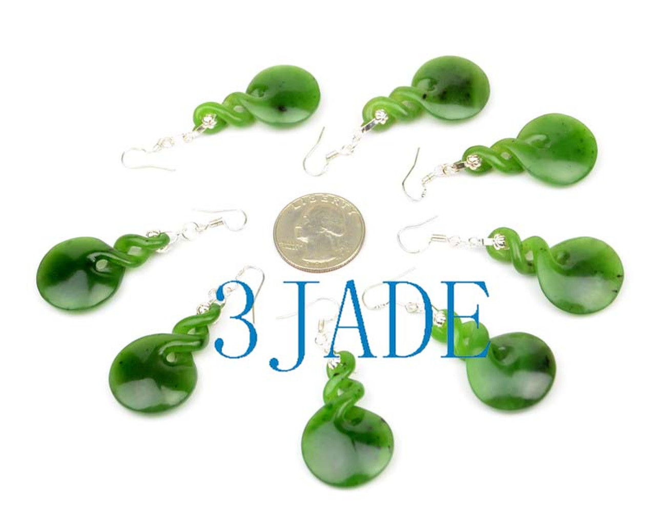 greenstone twist earrings