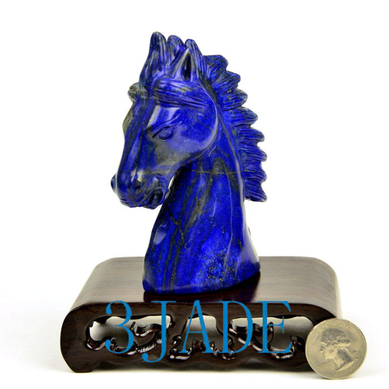 Lapis Lazuli Horse Carving