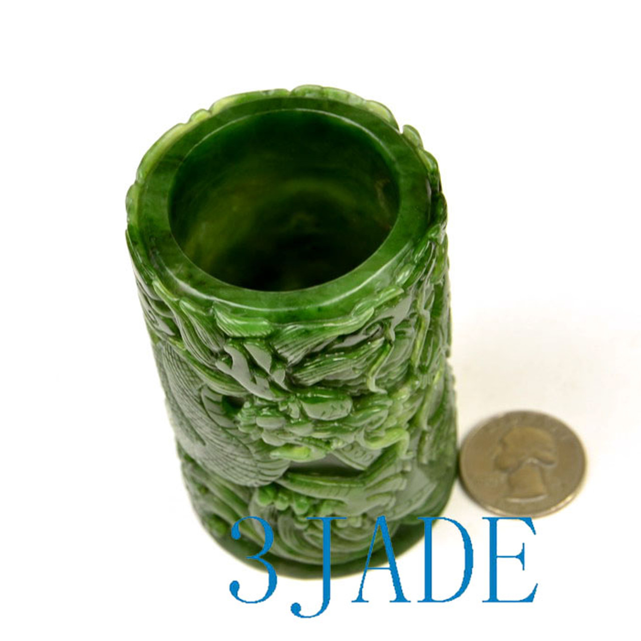 jade brush holder