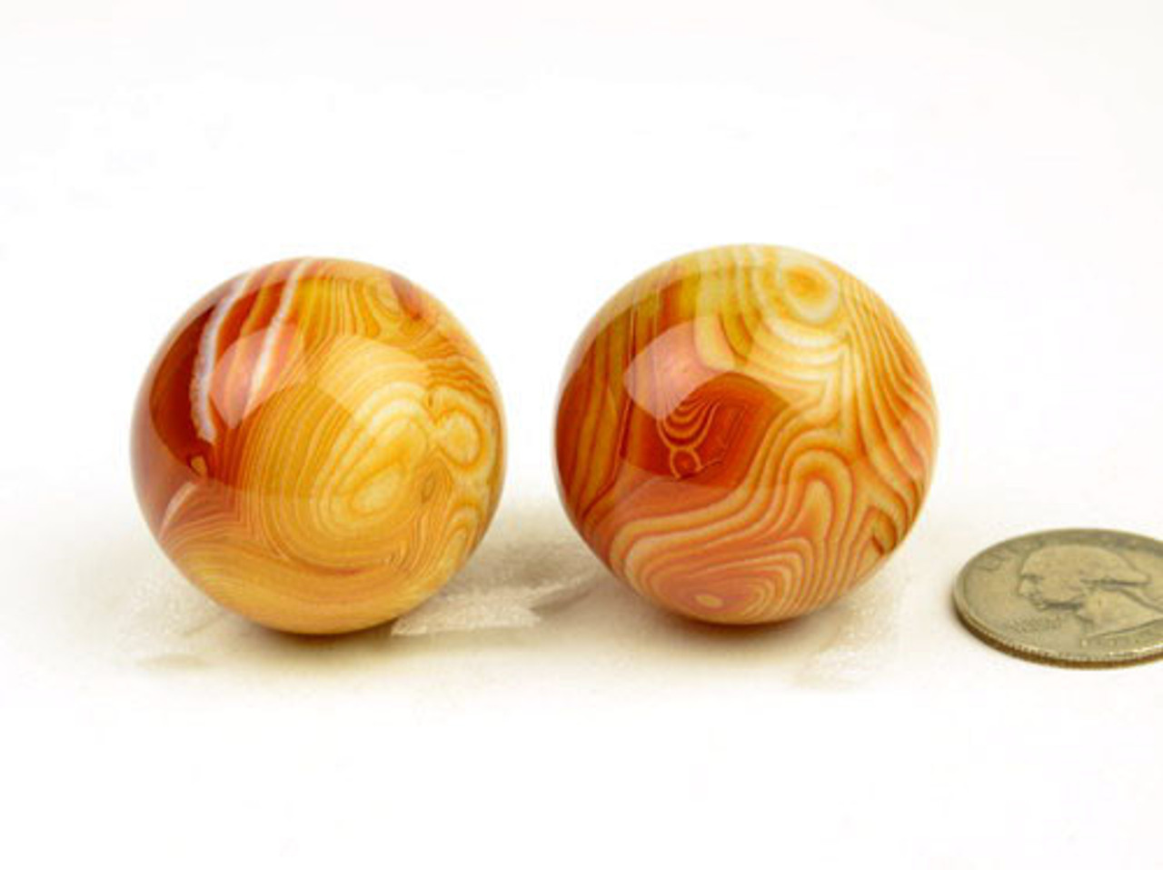 Red Striped Agate Sphere