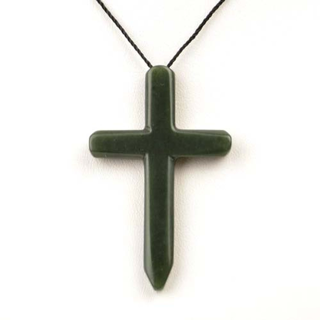 Jade Cross Pendant