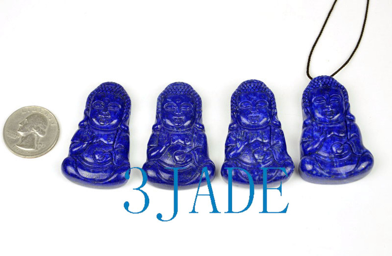 Lapis Lazuli Gemstone Buddha Pendant