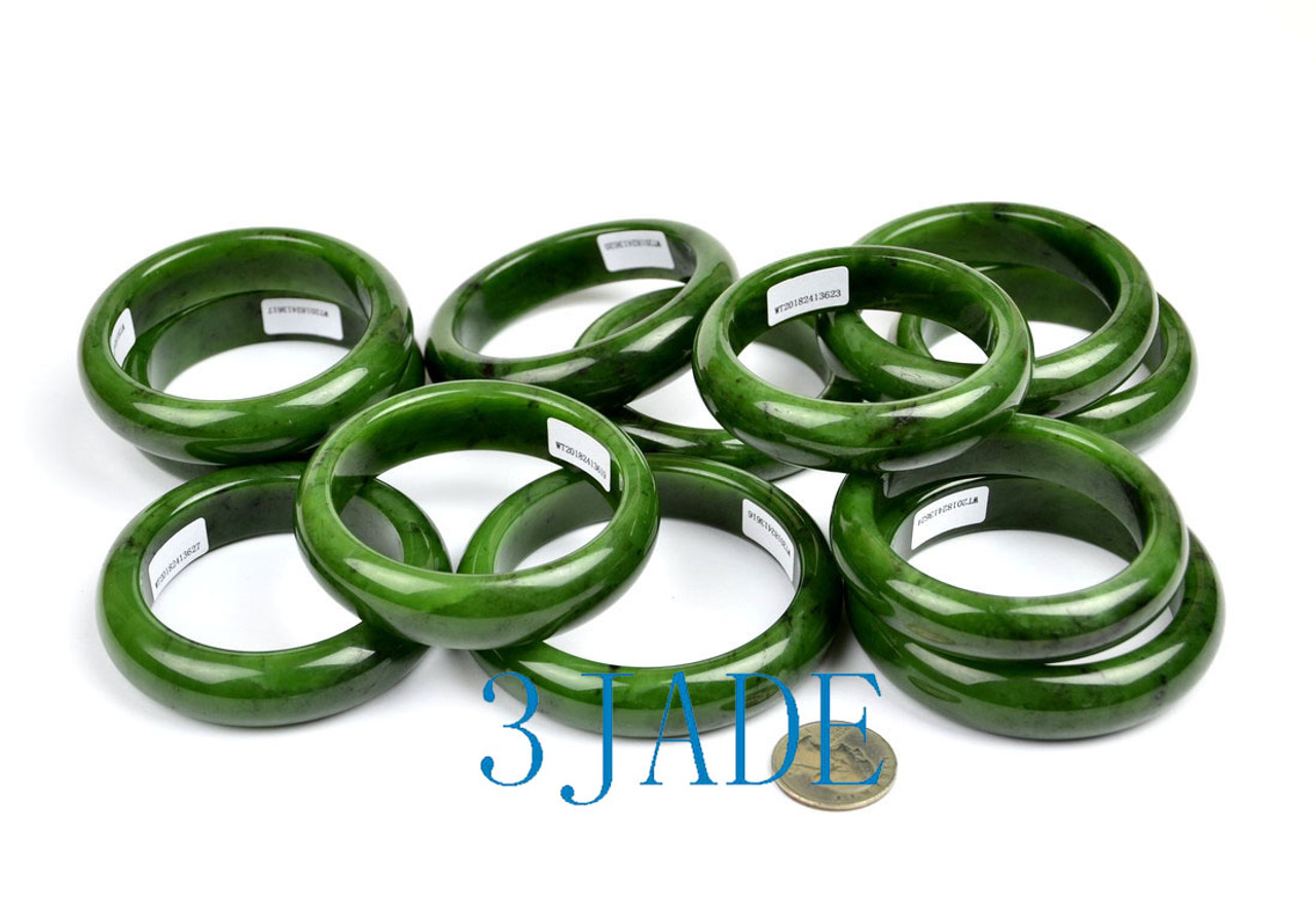 green nephrite jade bangle