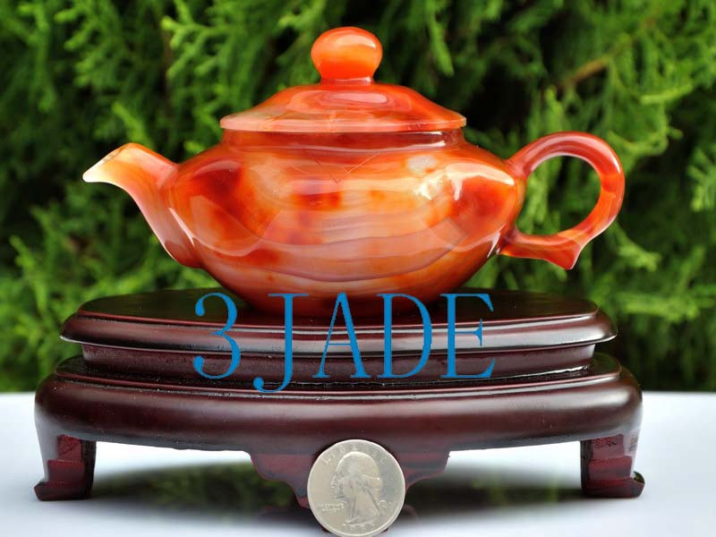 carnelian teapot