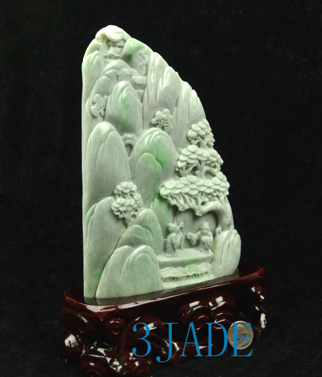 jade landscape statue