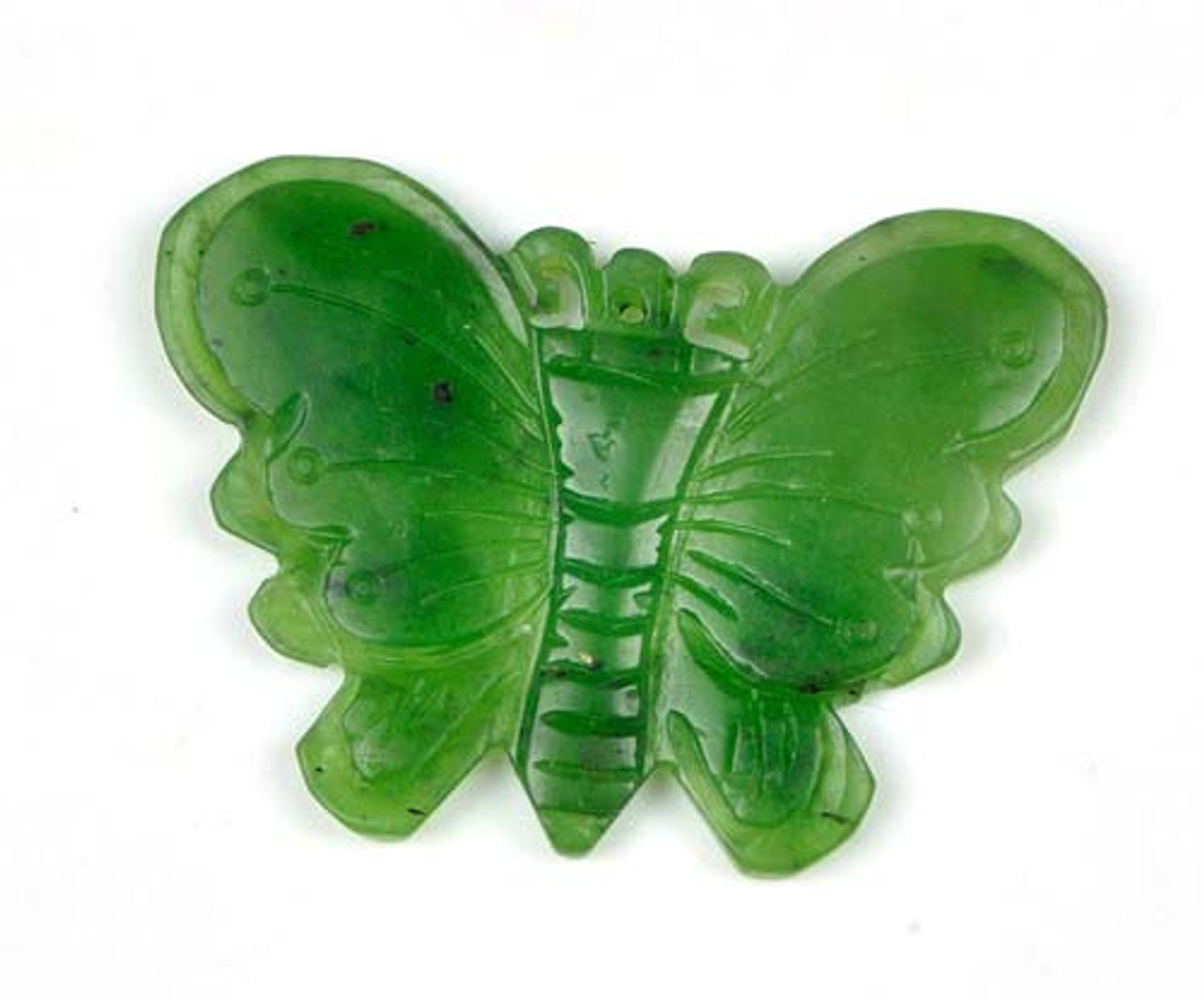 Hand Carved Natural Nephrite Jade Leaf Pendant / Carving -G025574 - 3JADE  wholesale of jade carvings, jewelry, collectables, prayer beads