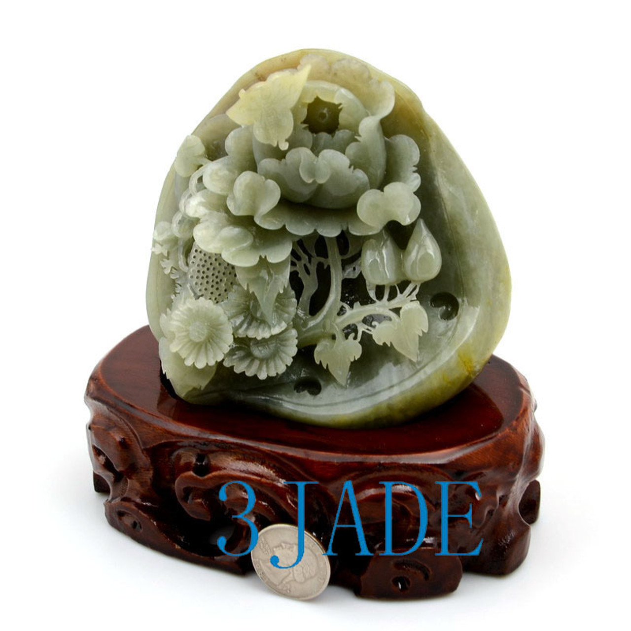 Jade  Flower Sculpture