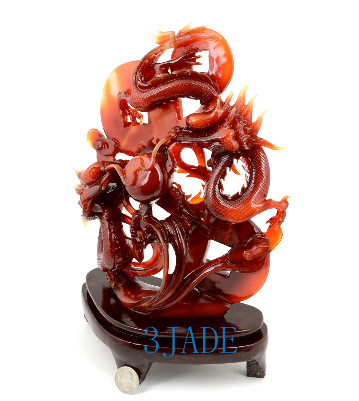 red chinese dragon statue