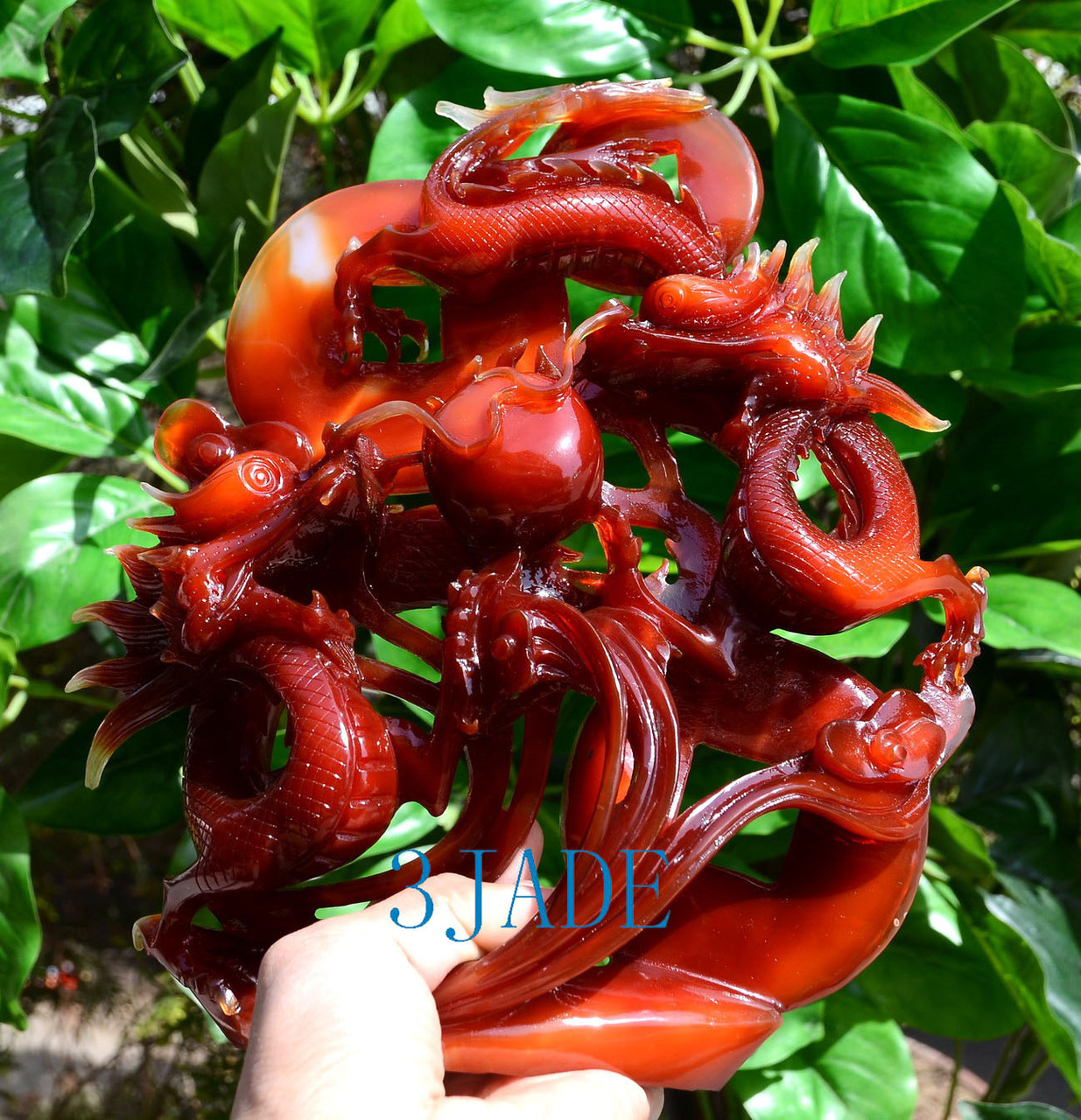 Red Agate Chinese Dragon