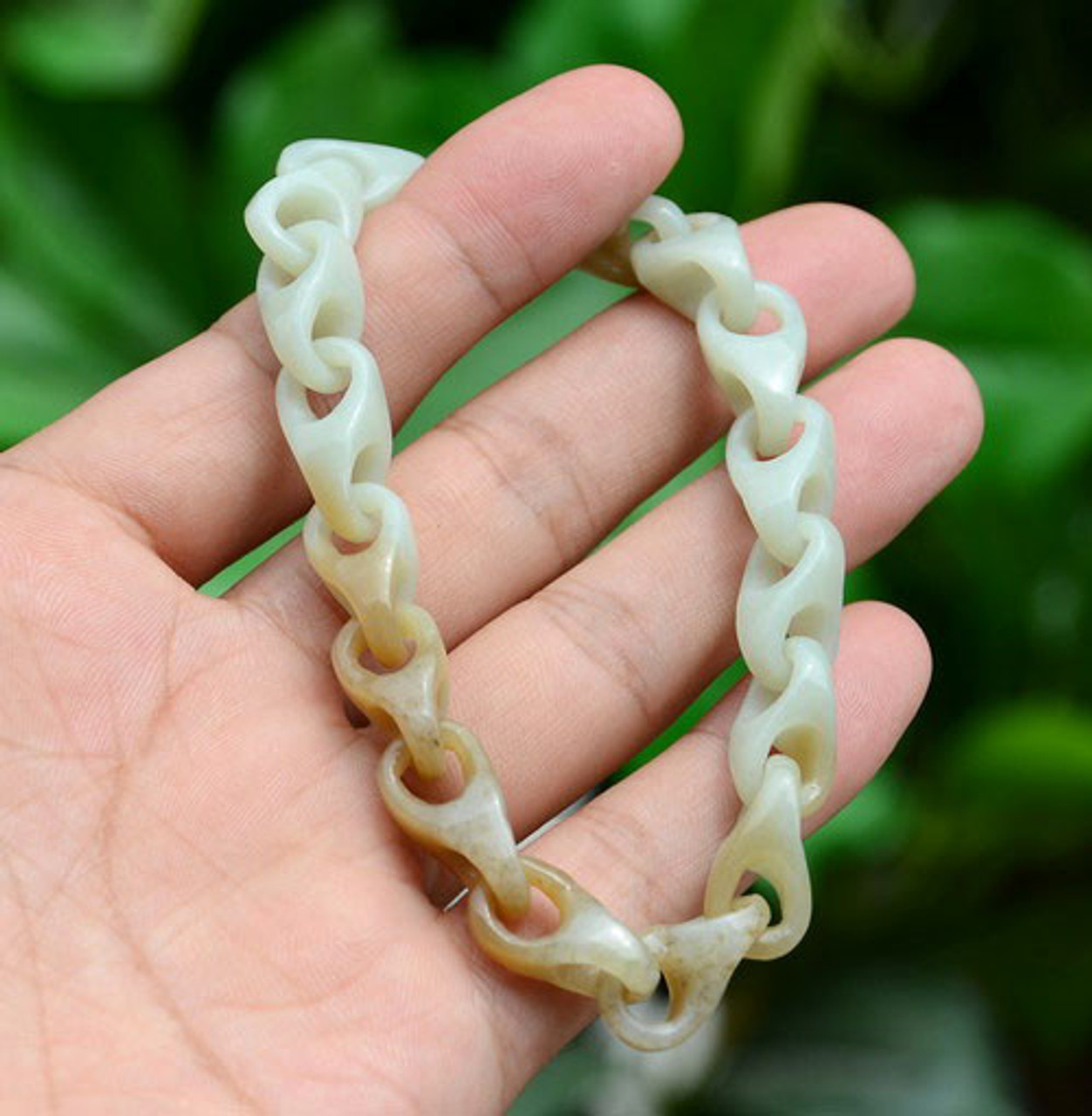 Hand Carved Jade Chain