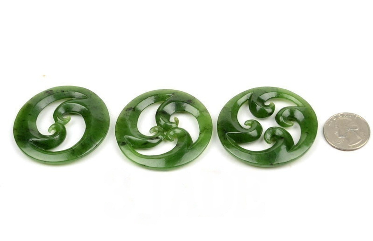 green jade Koru pendant