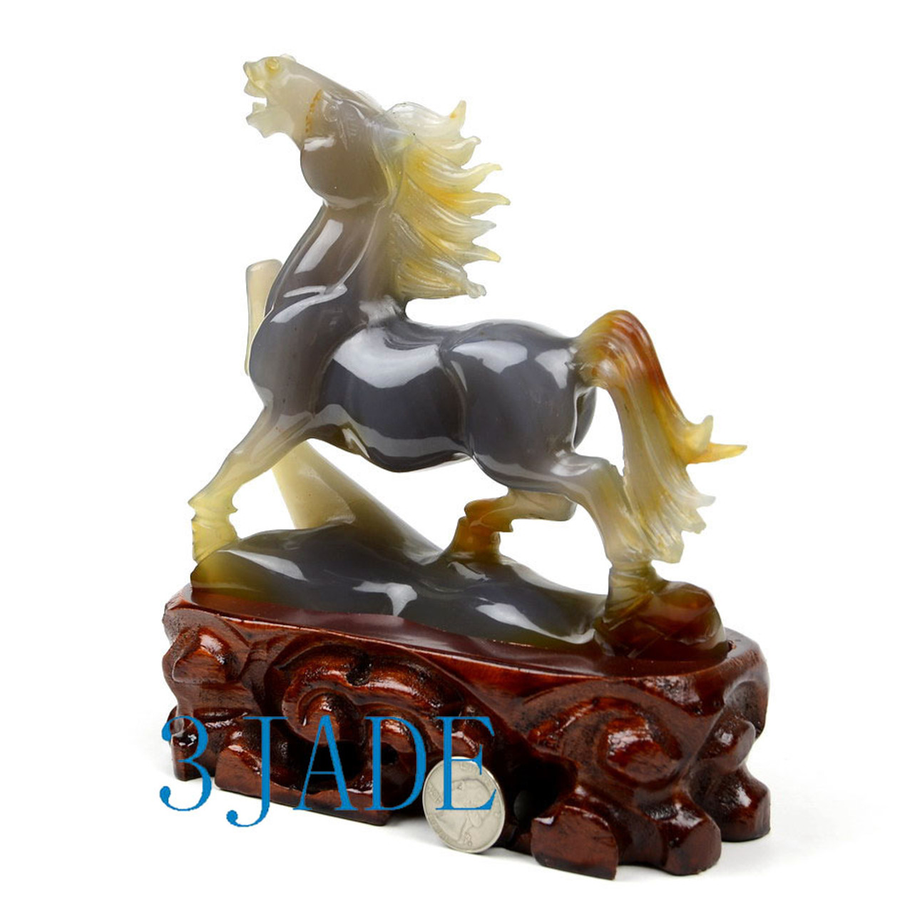 Gemstone Horse Statue