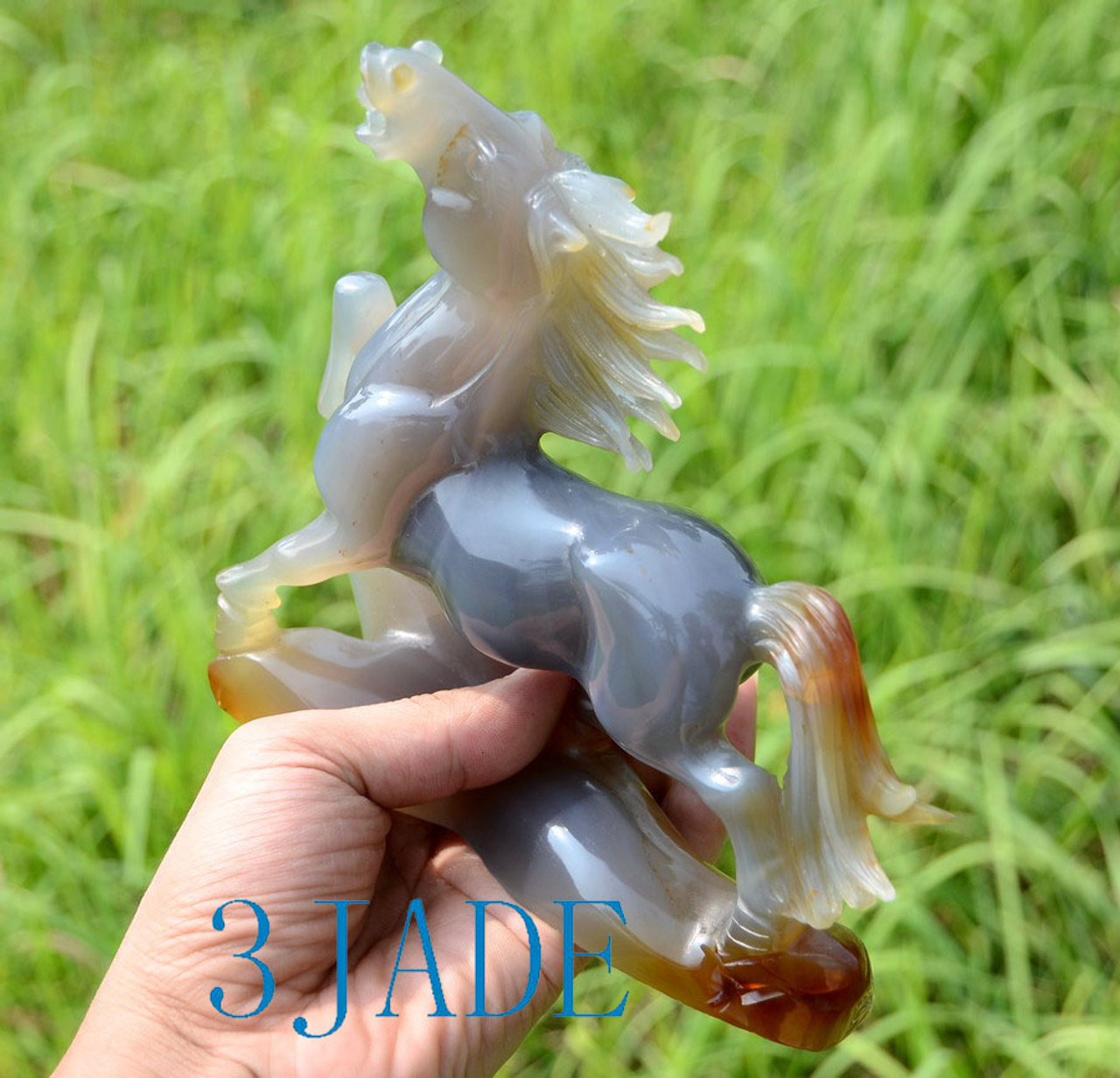 Hand Carved Carnelian Horse