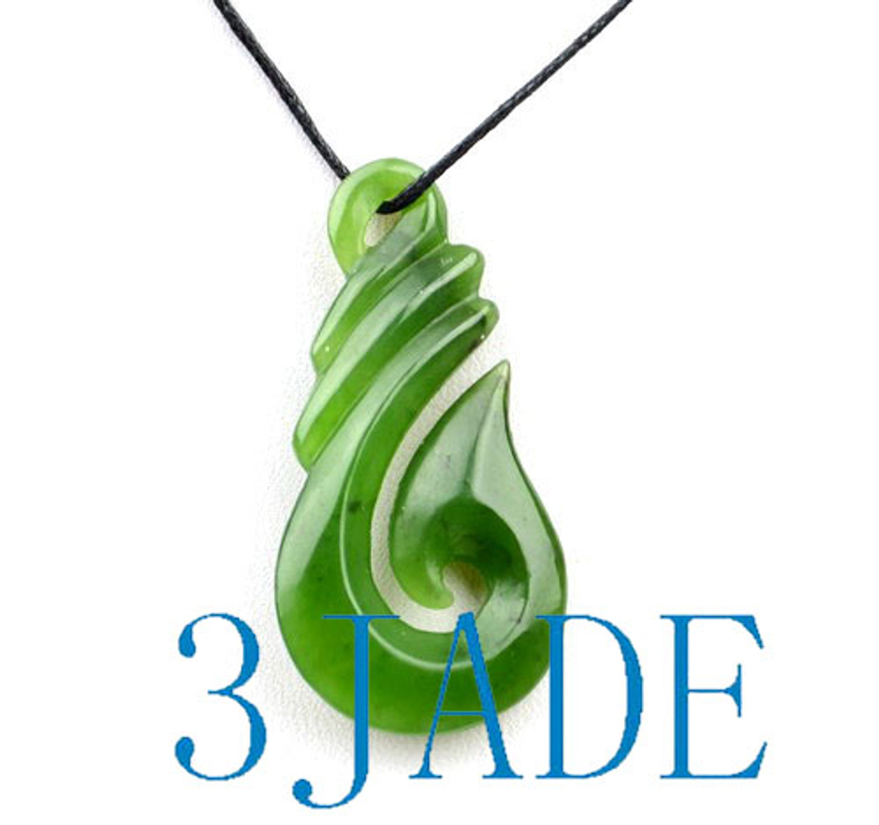 New Zealand Greenstone Hei Matau Necklace | Mountain Jade NZ