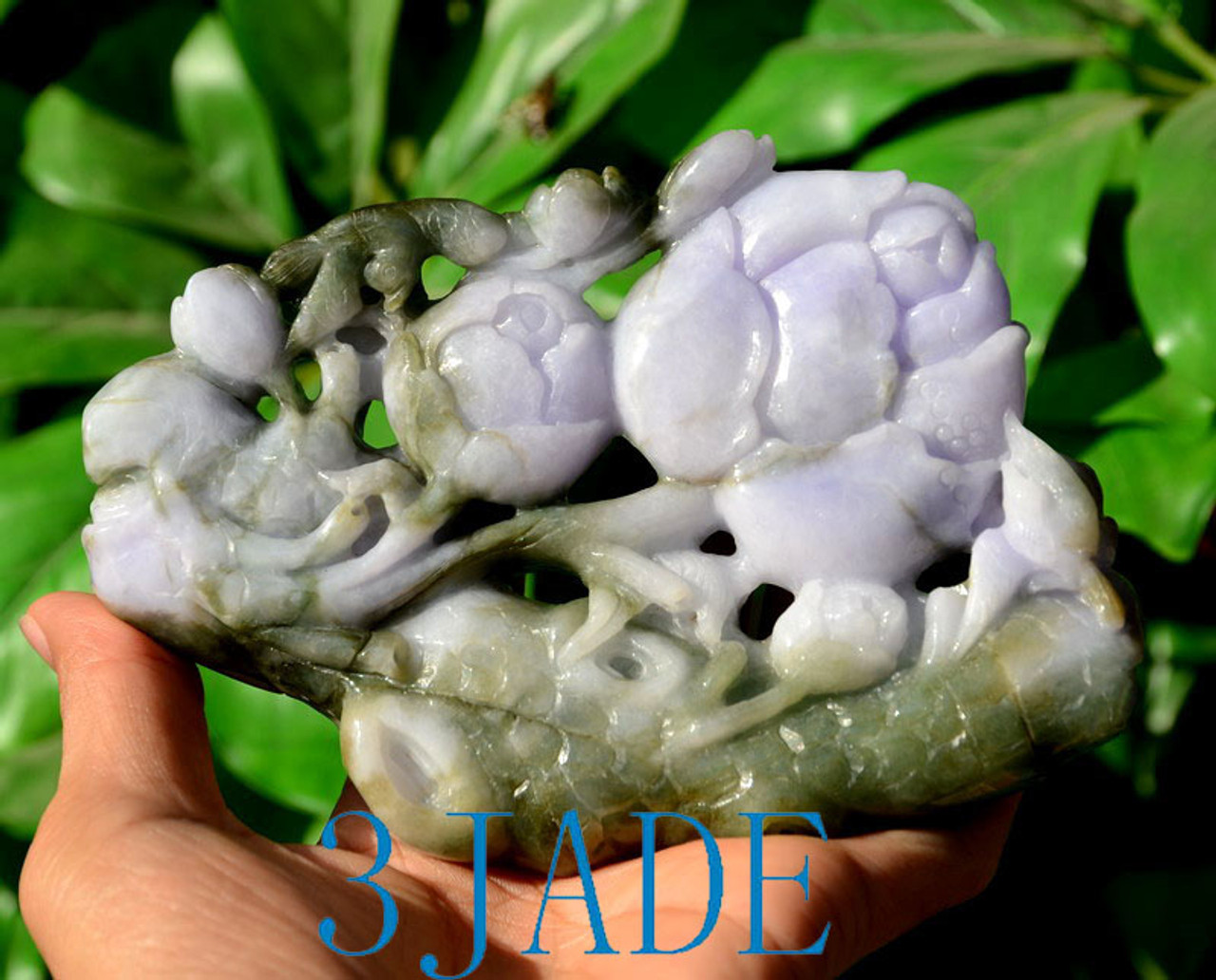 Jade carving 枯木逢春雕刻