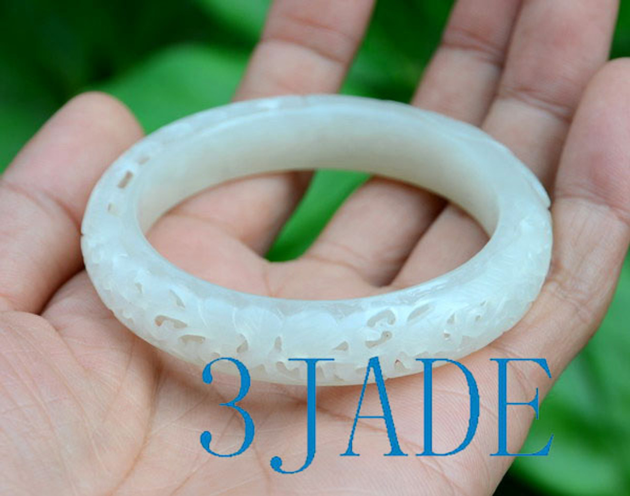 Small jade shop bangle bracelet