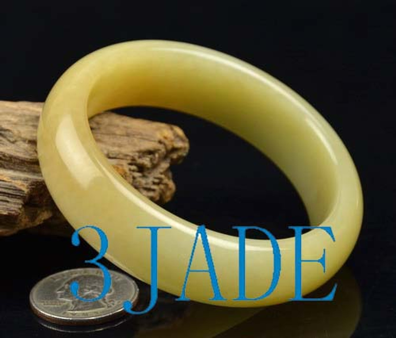 58mm yellow jade bangle