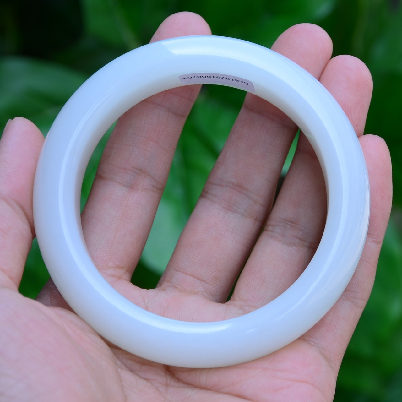 Natural Mutton Fat Jade Bangle