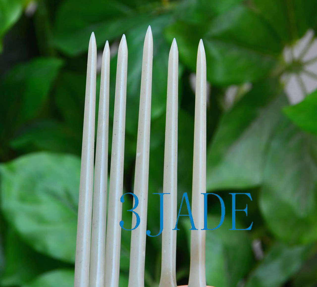 Natural Nephrite jade Hair Stick/ Hairpin/ Hand Carved Hair Pin/ Hair Accessory