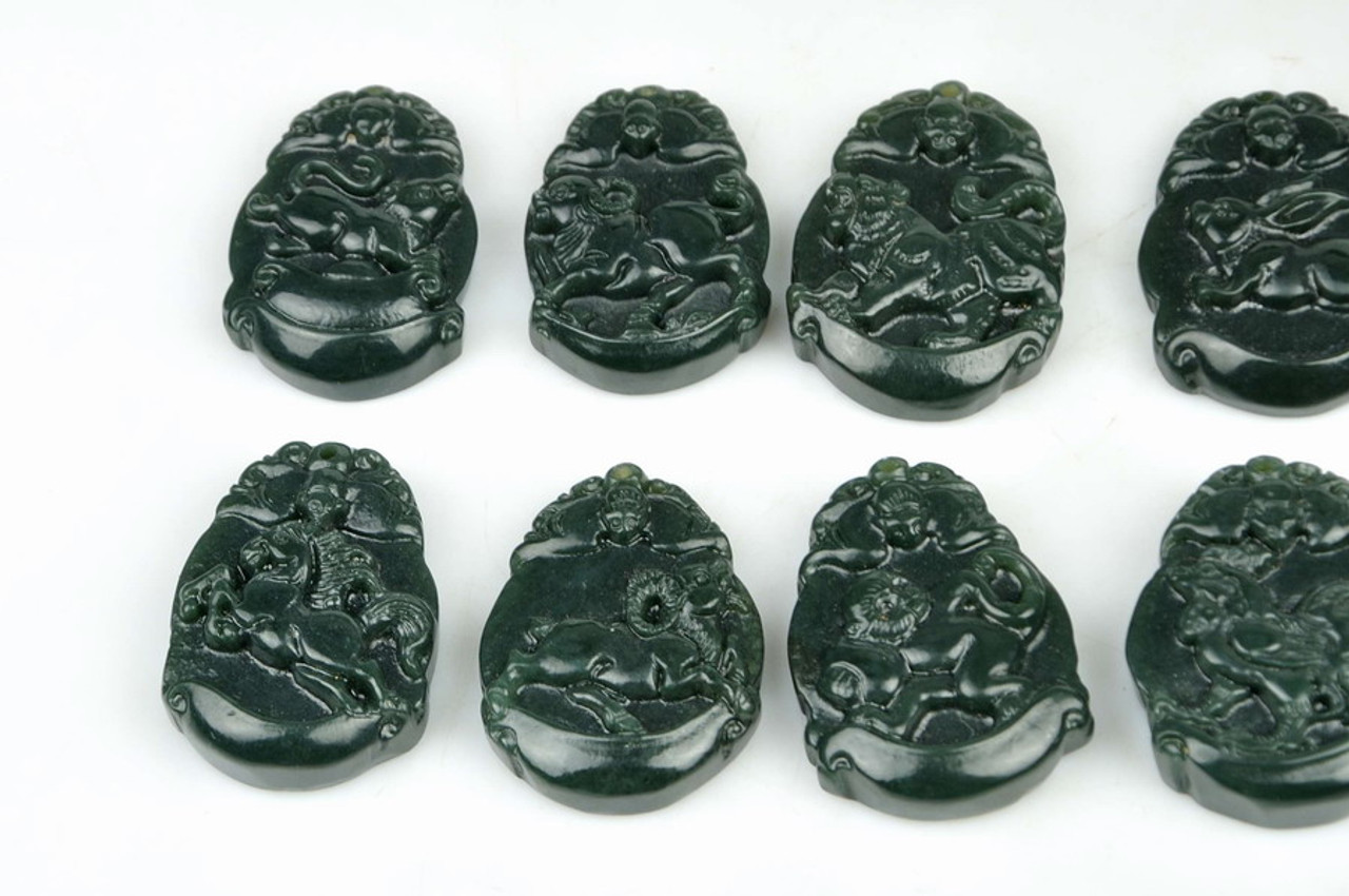 Nephrite Jade Chinese Zodiac Pendant