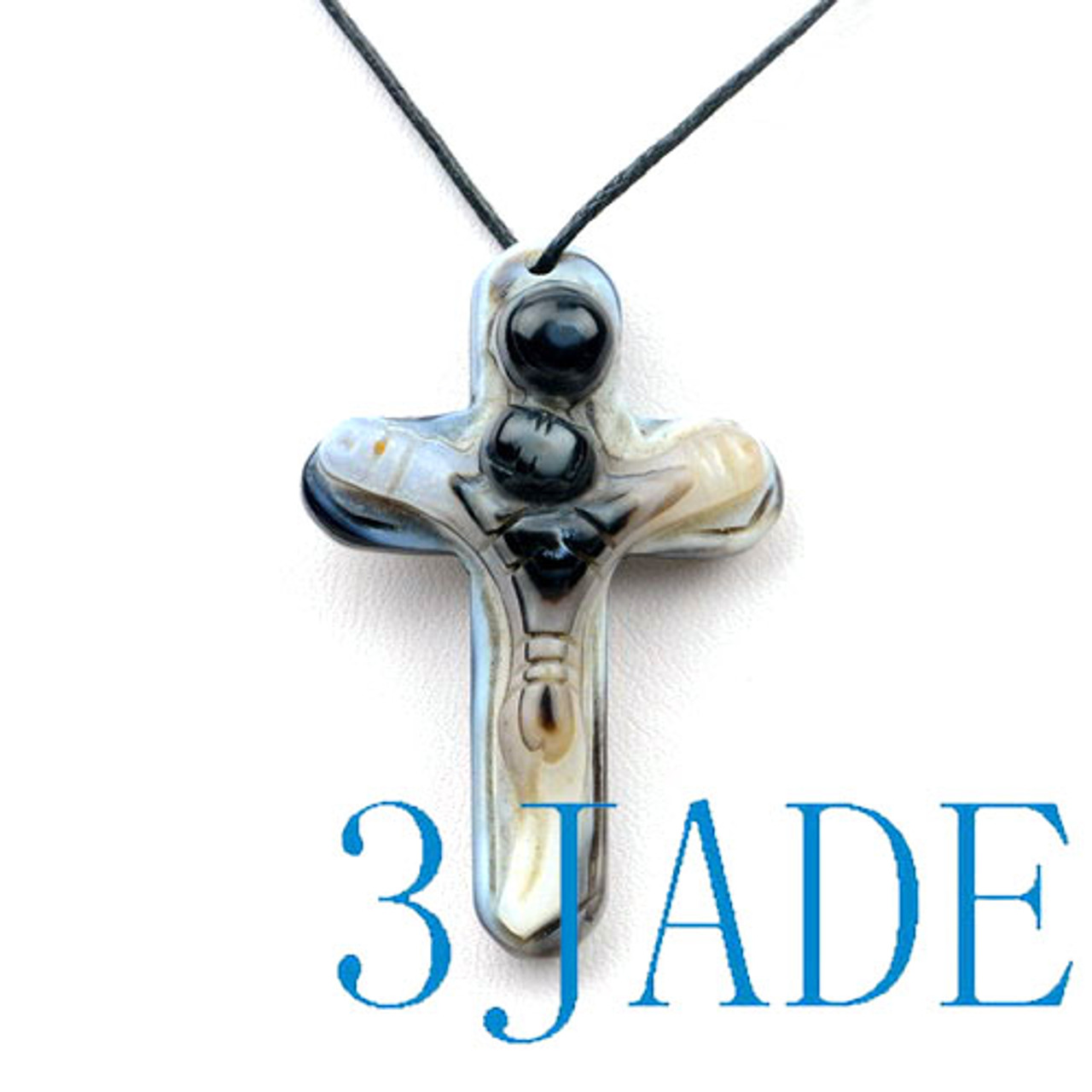 Sardonyx Crucifix Cross Necklace