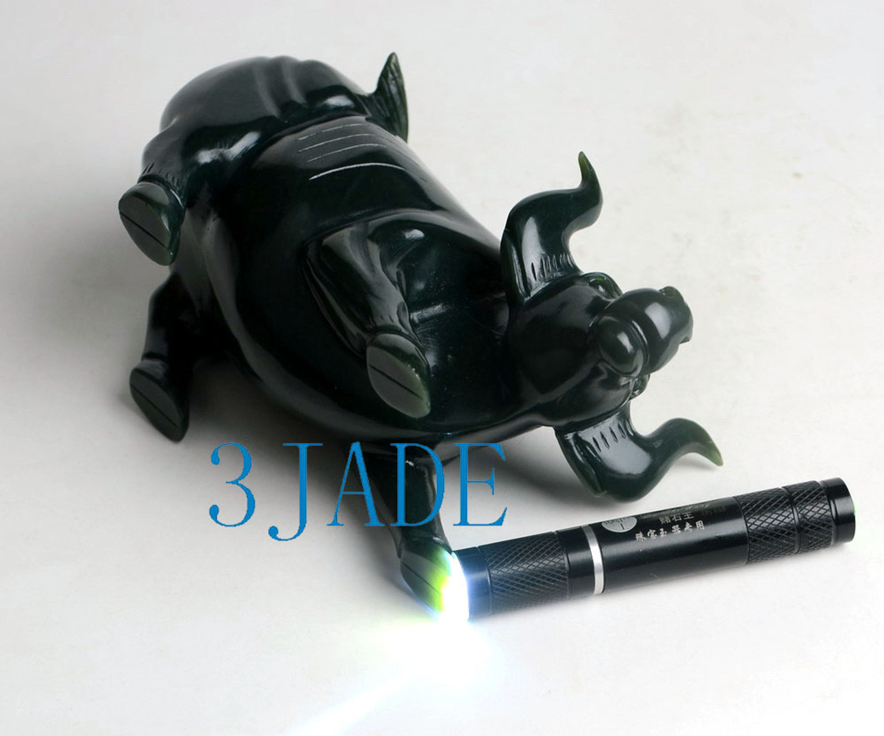 nephrite jade charging bull
