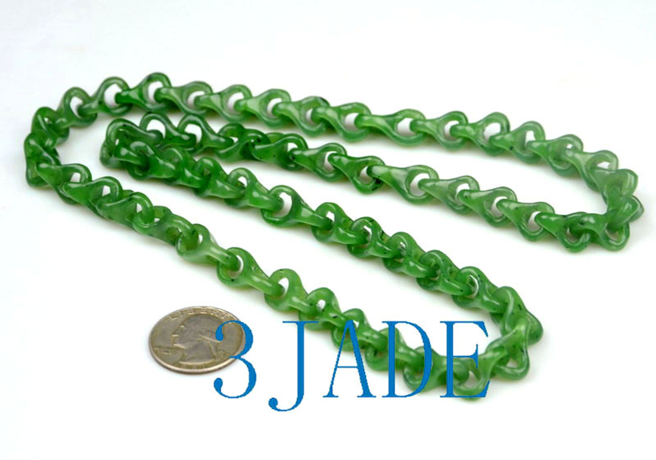 genuine green jade necklace